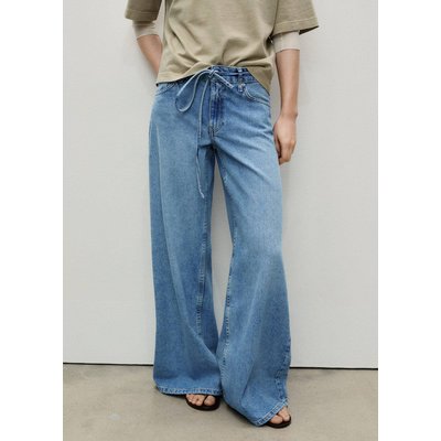 Jean wideleg taille basse ceinture MANGO