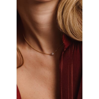 Collier court Oriana - Or 750‰ Diamant blanc YAY PARIS