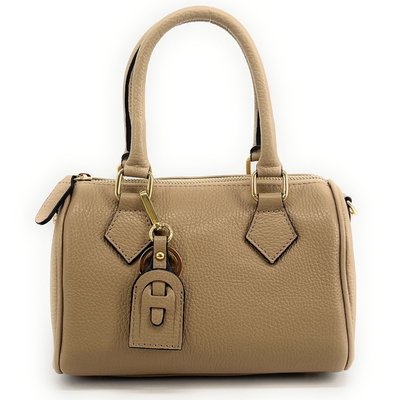 Sac à main bowling en cuir grainé italien LITTLE BOOLIN OH MY BAG