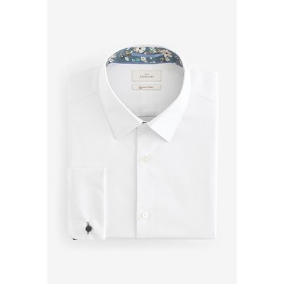 Chemise slim à bord texturé NEXT
