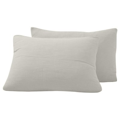 Lot de 2 taies d'oreiller en gaze de coton LOFT SENSEI MAISON