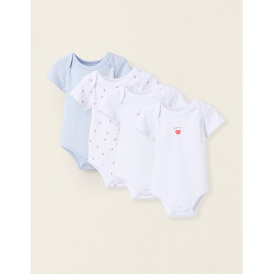 Pack 4 Bodies Manches Courtes ZIPPY