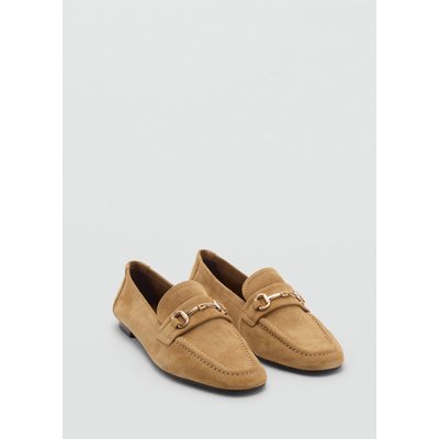 Mocassins cuir boucle MANGO