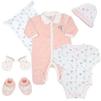 Kit naissance 6 pièces - Fleurs TROIS KILOS SEPT