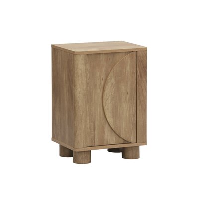 Table de chevet effet bois de manguier 1 porte réversible PONDI SWEEEK