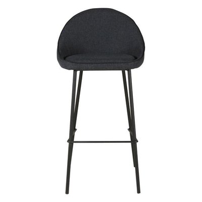 Chaise de bar velours vert canard surpiqué design Maya ZAGO