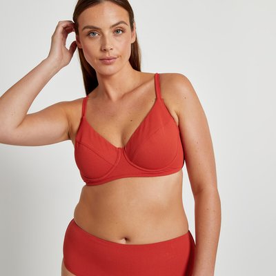 Haut de maillot de bain emboîtant, maille texturée LA REDOUTE COLLECTIONS PLUS