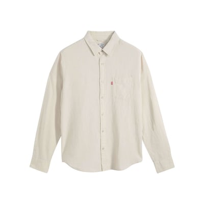 Chemise en coton beige à coupe droite pourvue d'un col à revers LEVI'S