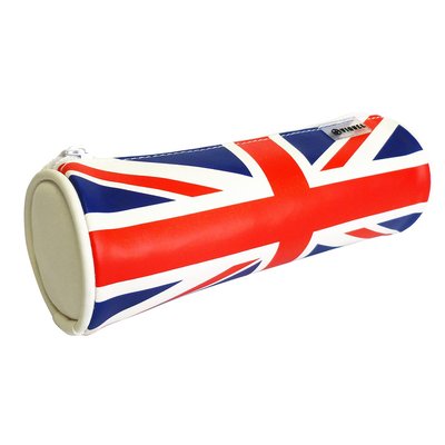 Trousse scolaire UK avec drapeau Union Jack - Matière soft - Fermeture zippée WORLD VIQUEL