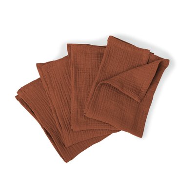 Serviette de table (x4) gaze de coton CARLA FEBRONIE