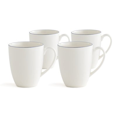 Lot de 4 mugs porcelaine, Malo LA REDOUTE INTERIEURS