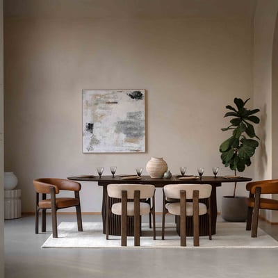 Owen Oval Extandable Oak Dining Table (Seats 8) ÉDITÉ