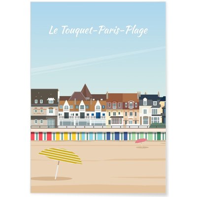 Affiche ville Le Touquet-Paris-Plage L'AFFICHERIE