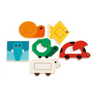Puzzle en bois DuoBasic DJECO