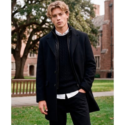 Manteau de Ville Deux-en-Un Ajusté SUPERDRY