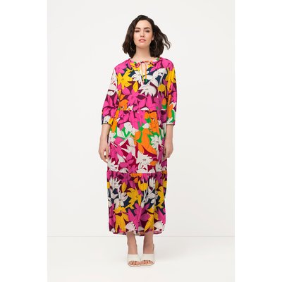 Robe en A à col tunisien et manches 3/4 ULLA POPKEN