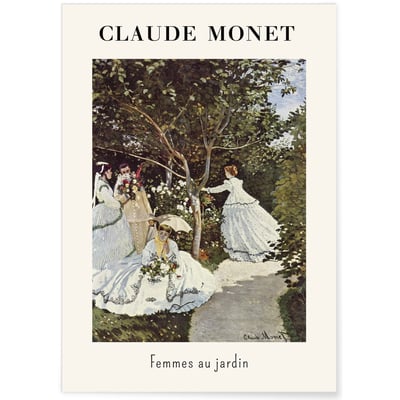 Affiche Claude Monet - Femmes au Jardin L'AFFICHERIE