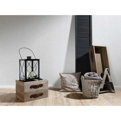 Papier peint uni gris clair HOME MAISON