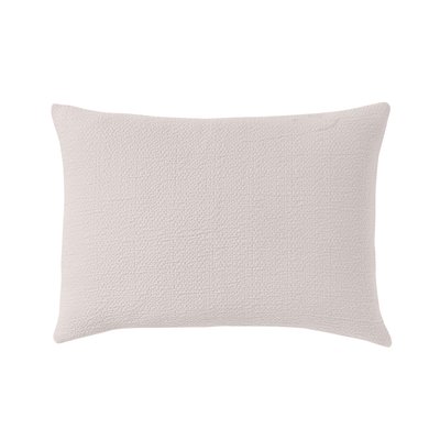 Housse de coussin unie texturée en jacquard de coton, POÈME ESSIX