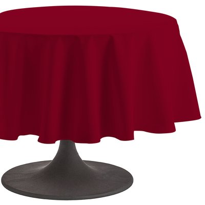 Nappe ronde unie en coton, traitée Teflon, Made in France, CAMBRAI COUCKE