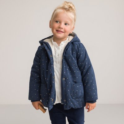 Parka chaude à capuche, imprimé coeurs LA REDOUTE COLLECTIONS