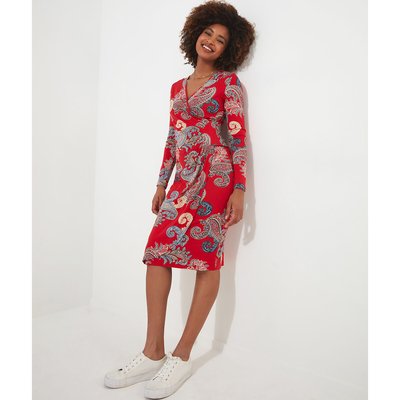 Robe rouge moulante La Redoute