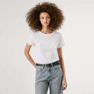 T-Shirt Avec Logo Et Détails En Sequins PEPE JEANS