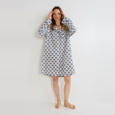 Chemise de nuit en plumetis de coton BIO MONOPRIX