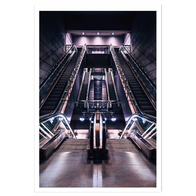 Affiche paris les halles il est 5 heures.. HEXOA