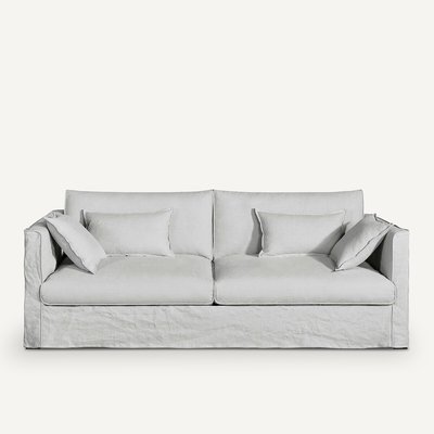 Sofa Camille, gecrashtes Leinen AM.PM