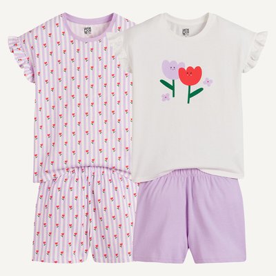 Lot de 2 pyjashorts coton LA REDOUTE COLLECTIONS