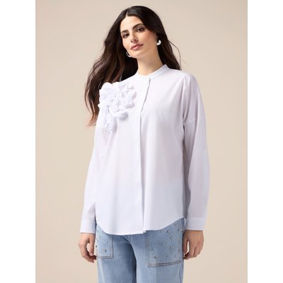 Chemise réalisée en popeline de coton mélangé OLTRE