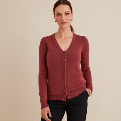 Gilet col v, maille au toucher très doux ANNE WEYBURN
