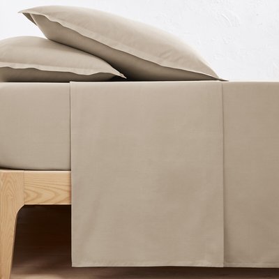 Drap plat uni en percale de coton, 80 fils, Scenario LA REDOUTE INTERIEURS
