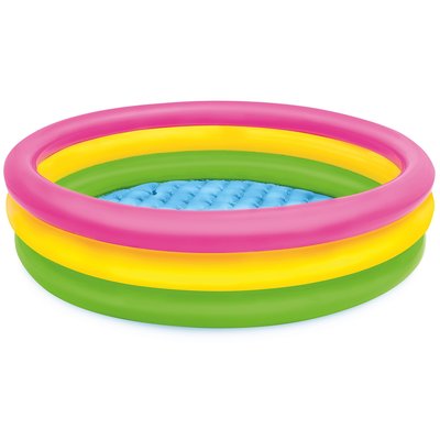 Intex pataugeoire pour enfants - Trois boudins. Diamètre : 147 cm Hauteur : 33 cm INTEX