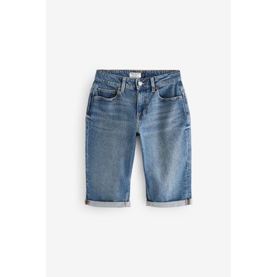 Bermuda en jean forme sablier longueur genou NEXT