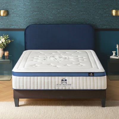 Ensemble Suite Princière - Matelas micro-ressorts + Sommier - 30 cm d'épaisseur - Accueil équilibré, soutien ferme BELLECOUR