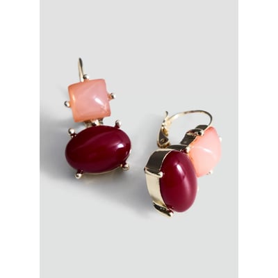 Boucles d'oreilles pendantes pierre MANGO
