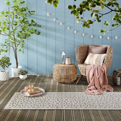 Tapis extérieur de couloir ARGENTO FLAIR RUGS