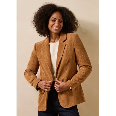Veste tailleur en velours manches longues LA FEE MARABOUTEE
