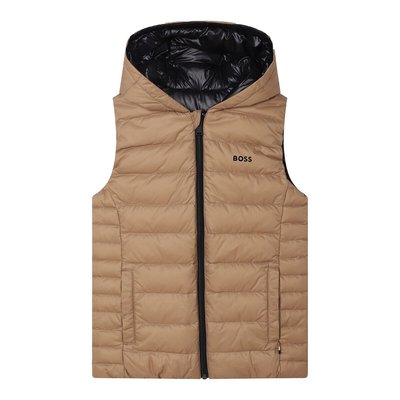 Doudoune sans manches réversible à capuche BOSS KIDSWEAR