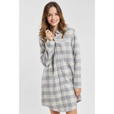 Chemise de nuit à carreaux en lyocel et coton ARMOR-LUX