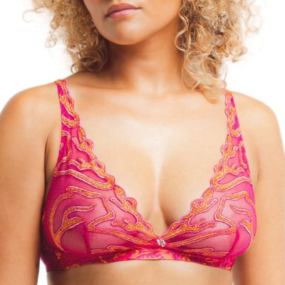 Soutien-gorge foulard transparent sans armature VORTEX LOUISA BRACQ