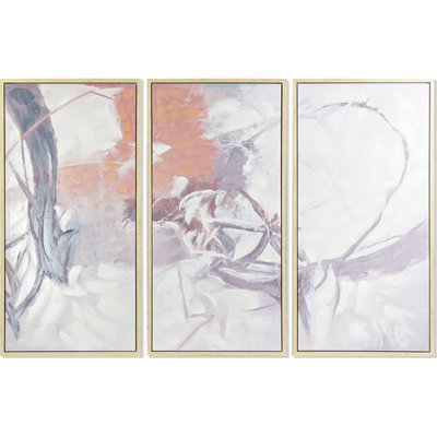 Tableau abstrait en toile, lot de 3, Urban RECOLLECTION