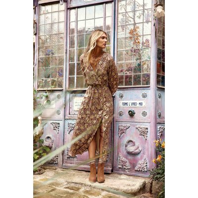 Robe longue evasée imprimé floral REBECCA LA PETITE ETOILE