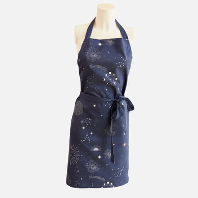 Tablier de cuisine imprimé en coton ASTRAL COUCKE