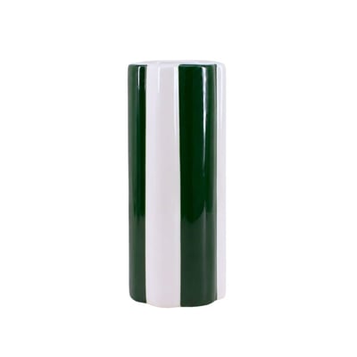 Vase en céramique à rayures, H27cm ORNAMI