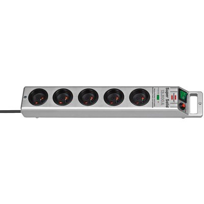 Multiprise 5 Prises Silver 2.5M H05VV-F 3G1.5 BRENNENSTUHL
