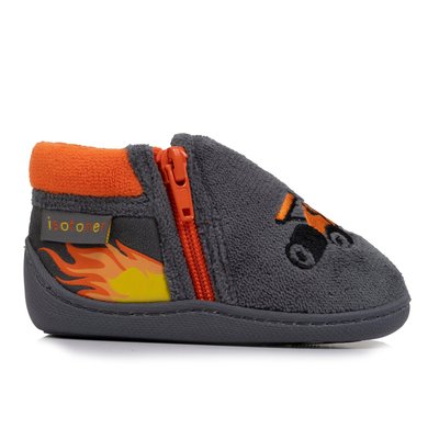Chaussons Bottillons ,fermeture zip, semelle antidérapante ISOTONER
