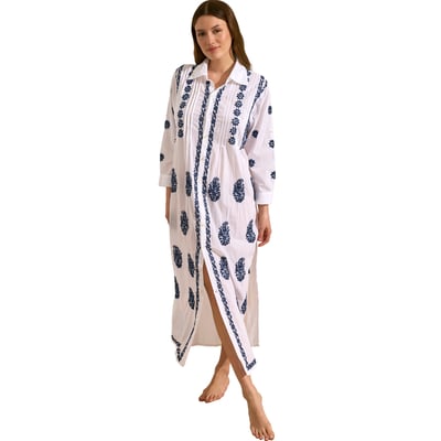 Robe longue de plage manches trois-quarts COMPLEMENTOS SELMARK MARE